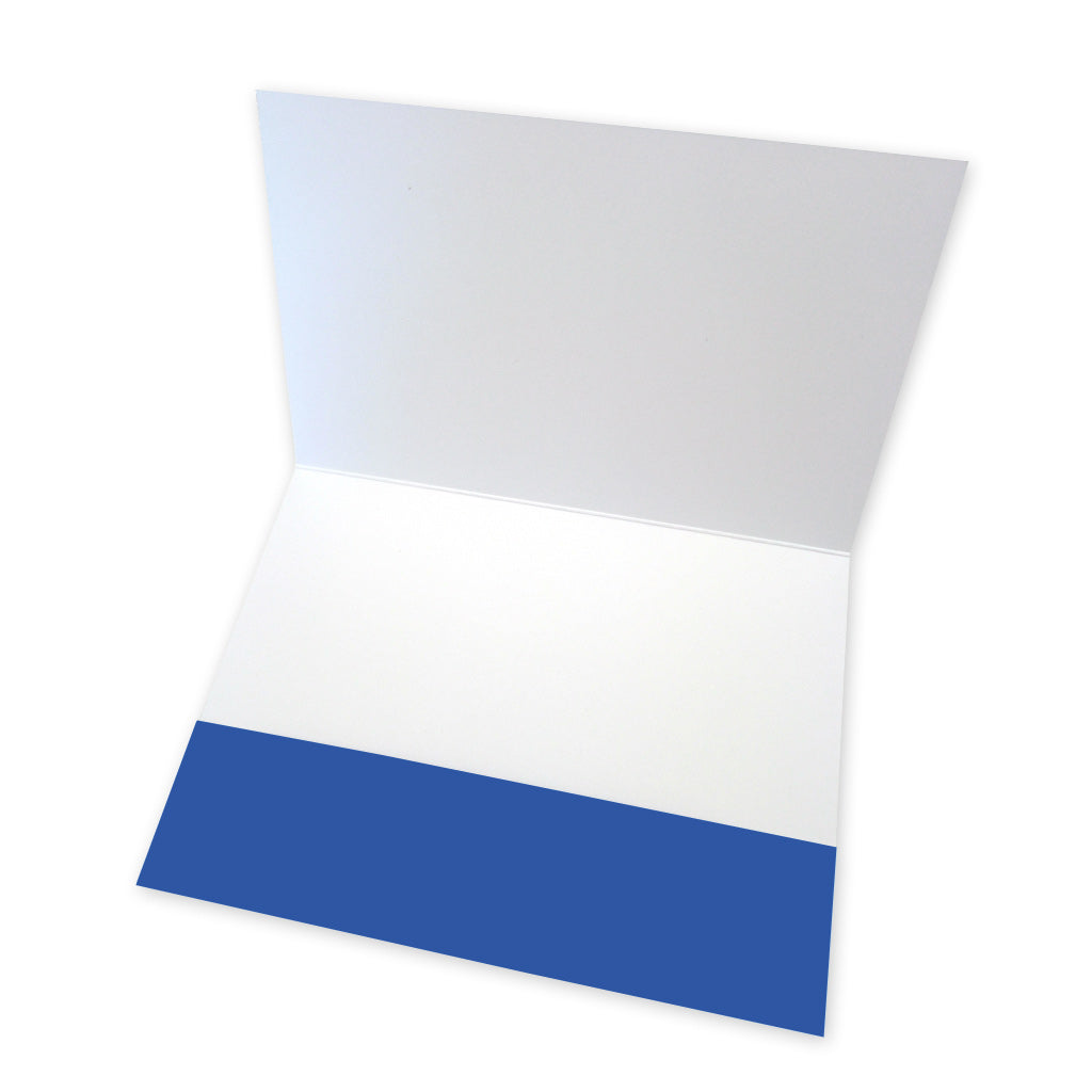 Sobre para regalar dinero azul para la Primera Comuniónabierto