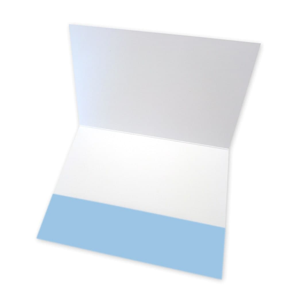 Sobre para regalar dinero de Comunión con un Cáliz azul con nombre abierto