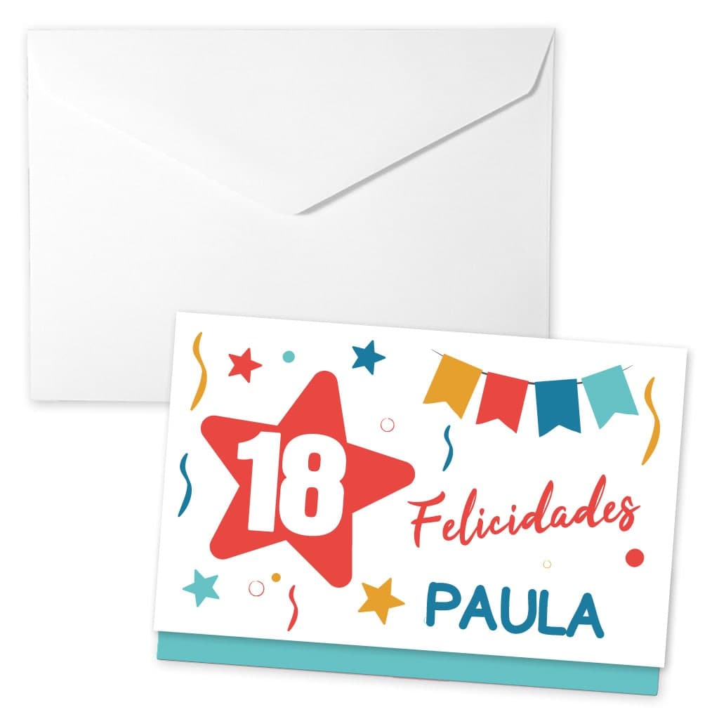 Sobre para regalar dinero para cumpleaños con el texto Felicidades