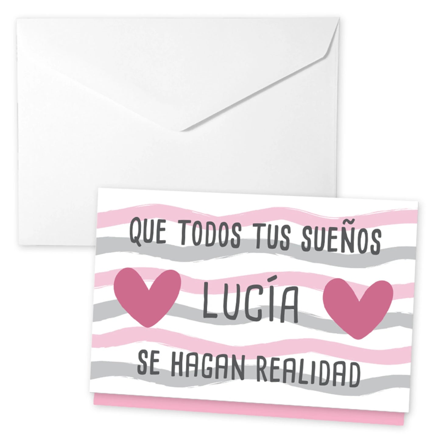 Sobre para regalar dinero para bebé con el texto "Que todos tus sueños se hagan realidad"
