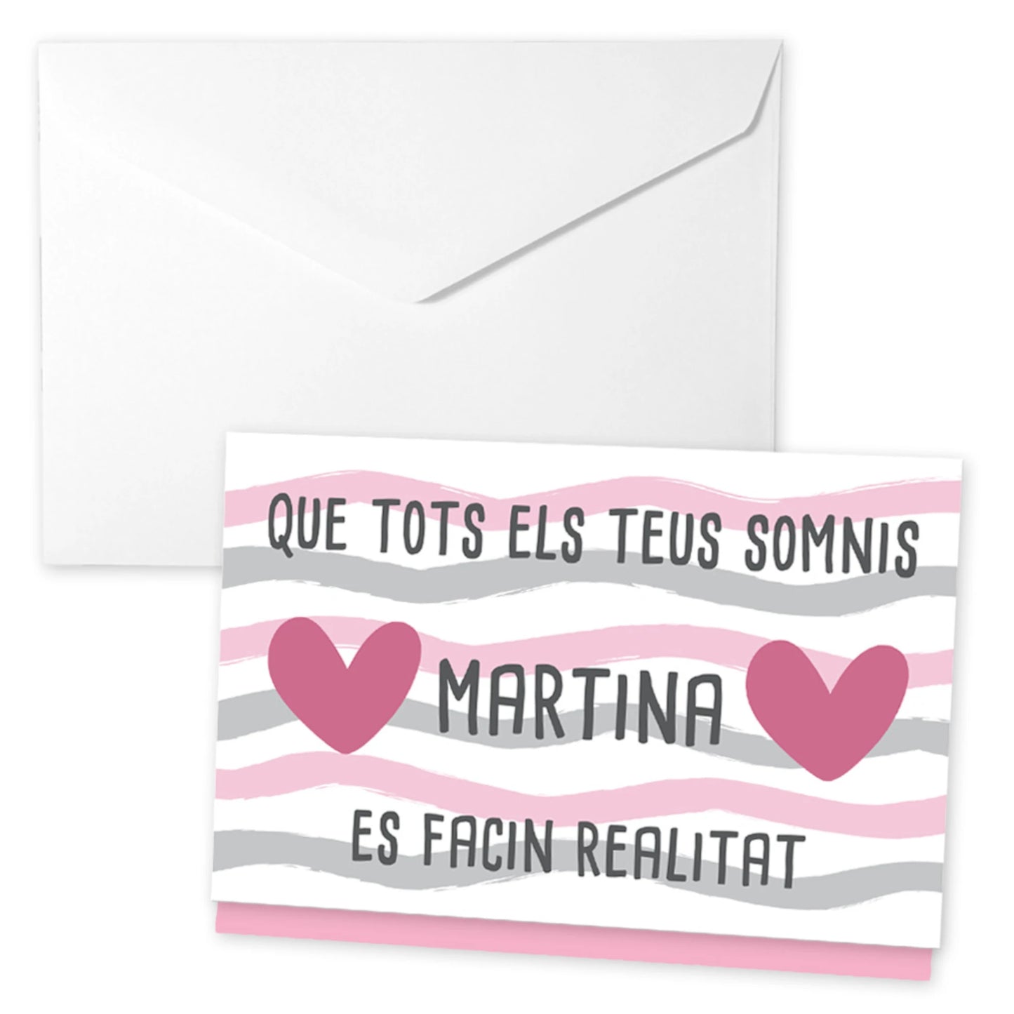 Sobre per regalar dineros amb el text "Que tots els teus somnis es facin realitat"
