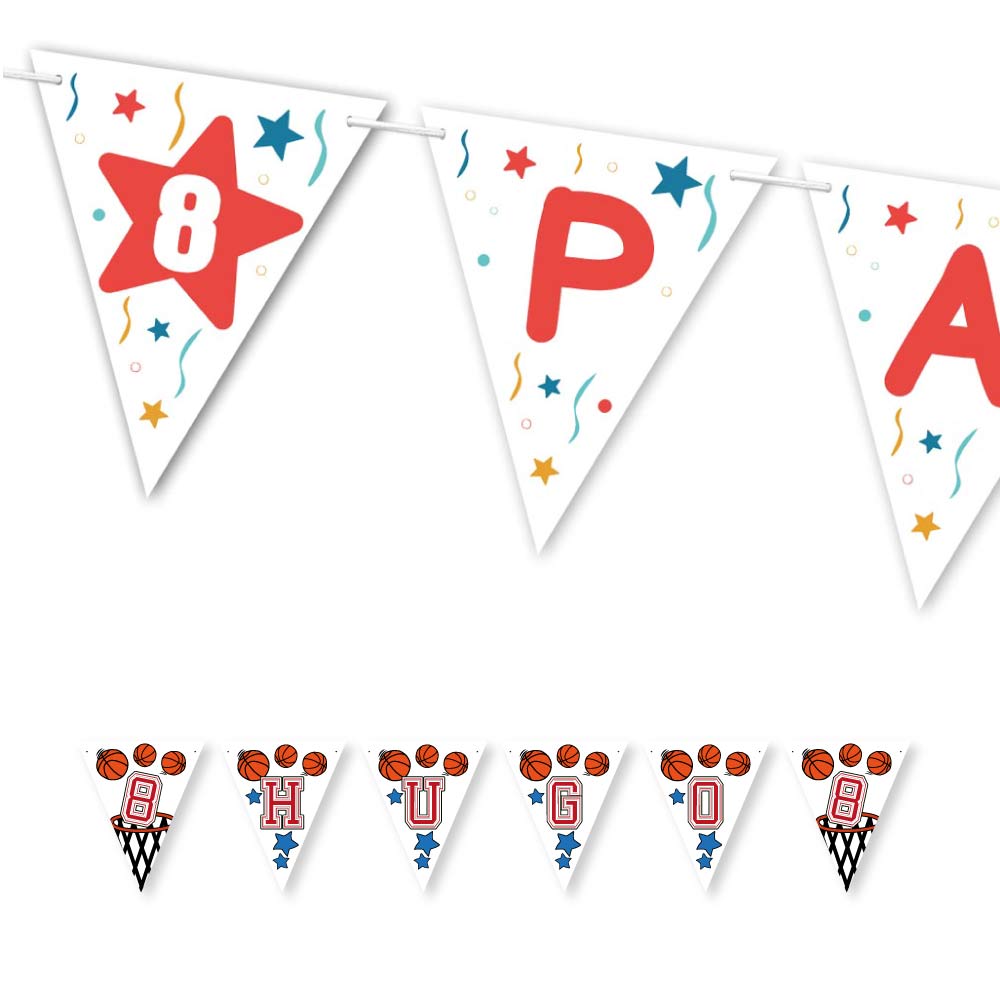 Guirnaldas personalizadas para decorar la fiesta de cumpleaños