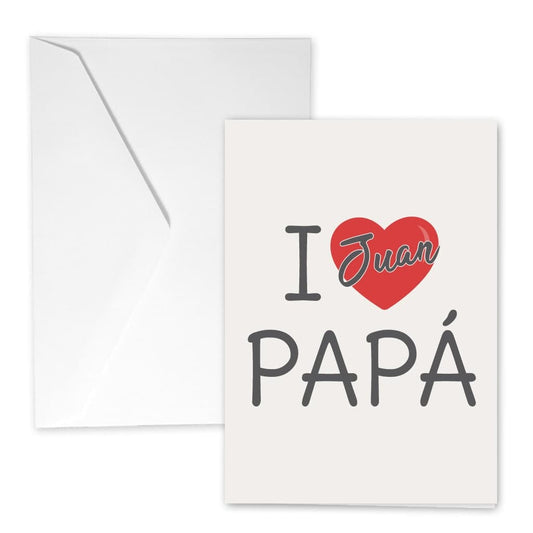 Tarjeta de felicitación personalizada para el Día del Padre